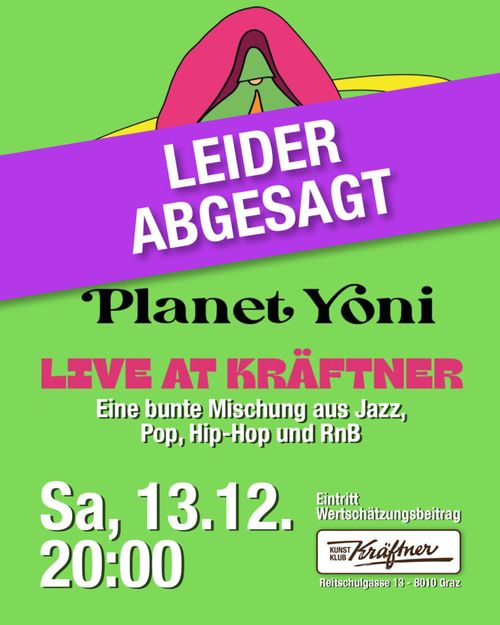 Live Konzert: Planet Yoni – ABGESAGT