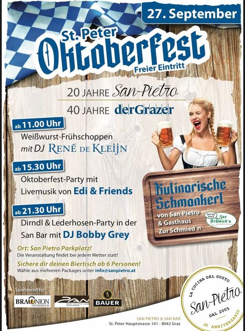 St. Peter Oktoberfest 20 Jahre San Pietro – Das Jubiläumsfest!