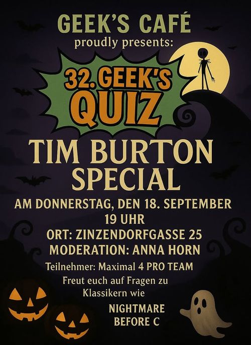 32. Geek's Quiz (Tim Burton Special)