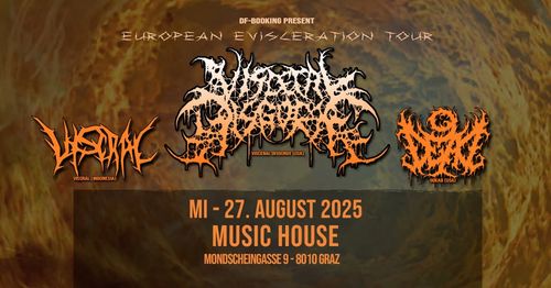 Live Konzert: Vidceral Disgorge, Vidceral & 9Dead