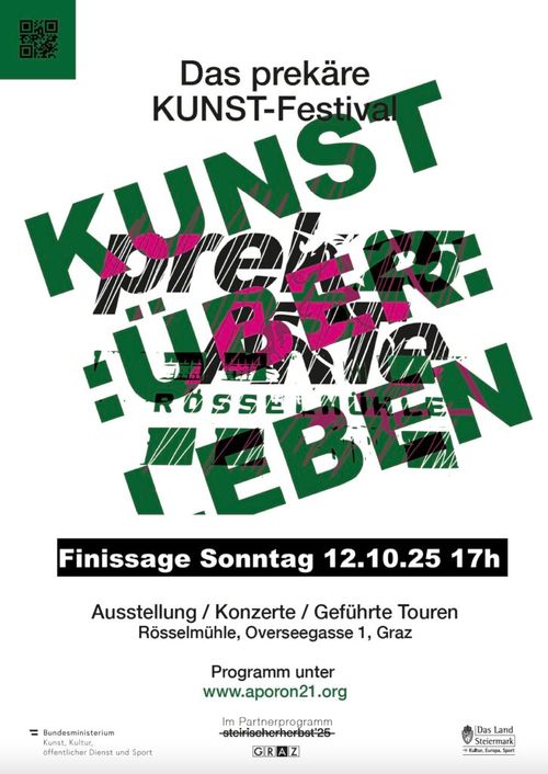 Finissage prekARTe ´25 mit Konzerten und Rave in der Rösselmühle