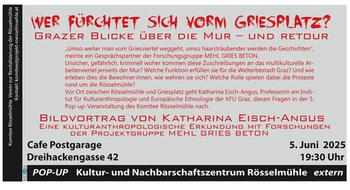 Bildvortrag: Wer fürchtet sich vorm Griesplatz?